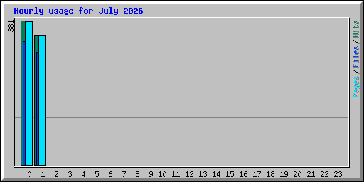 Hourly usage for July 2026